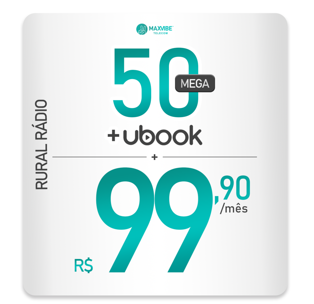 A Internet Fibra Óptica da MaxVibe é ideal para quem busca velocidade real, estabilidade e qualidade de conexão para o dia a dia. Com tecnologia 100% fibra, você navega, trabalha, estuda e se diverte sem quedas ou lentidão, mesmo com vários dispositivos conectados. A Internet Rural da MaxVibe foi desenvolvida para levar conexão de qualidade para áreas afastadas, sítios, fazendas e zonas rurais, garantindo acesso estável para trabalho, comunicação e lazer.