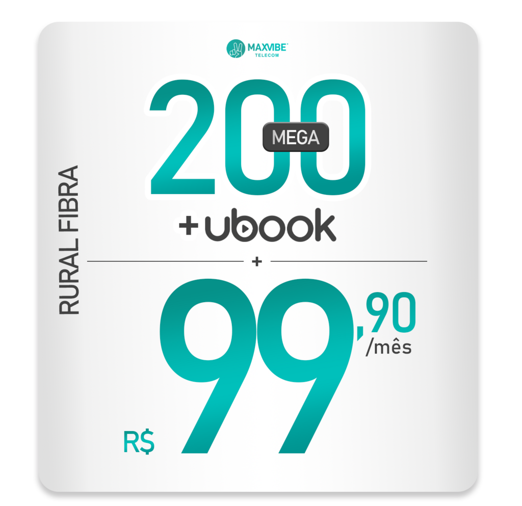 A Internet Fibra Óptica da MaxVibe é ideal para quem busca velocidade real, estabilidade e qualidade de conexão para o dia a dia. Com tecnologia 100% fibra, você navega, trabalha, estuda e se diverte sem quedas ou lentidão, mesmo com vários dispositivos conectados. A Internet Rural da MaxVibe foi desenvolvida para levar conexão de qualidade para áreas afastadas, sítios, fazendas e zonas rurais, garantindo acesso estável para trabalho, comunicação e lazer.