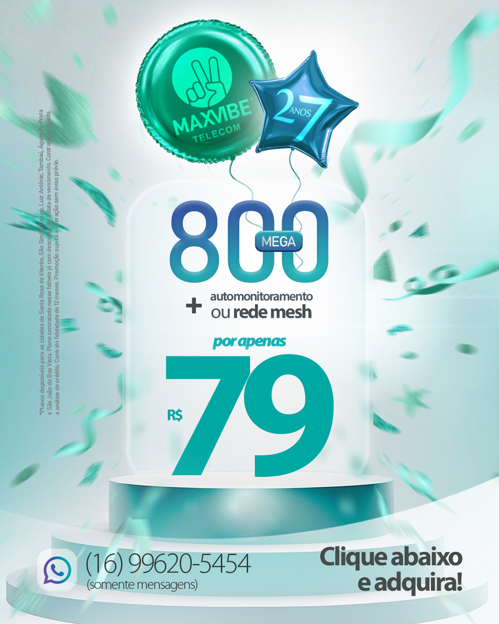 MaxVibe Telecom - Internet Ultra Rápida, TV ao Vivo, Streaming e Telefonia Fixa pra Todo o Brasil. Cidades de Santa Rosa de Viterbo, São Simão, Tambaú, Luiz Antônio, Cajuru, São João da Boa Vista e Águas da Prata, wi-fi